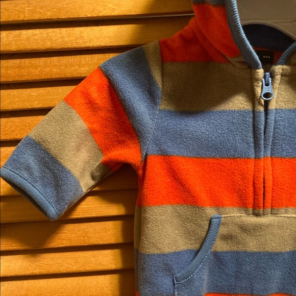 Baby Gap Blue, Red & Grey Striped One Piece - Picture 5 of 12